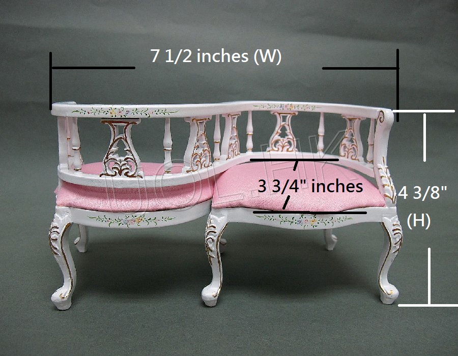 1:6 Scale Lover Chair for fashion royalty ,barbie, Momok dolls